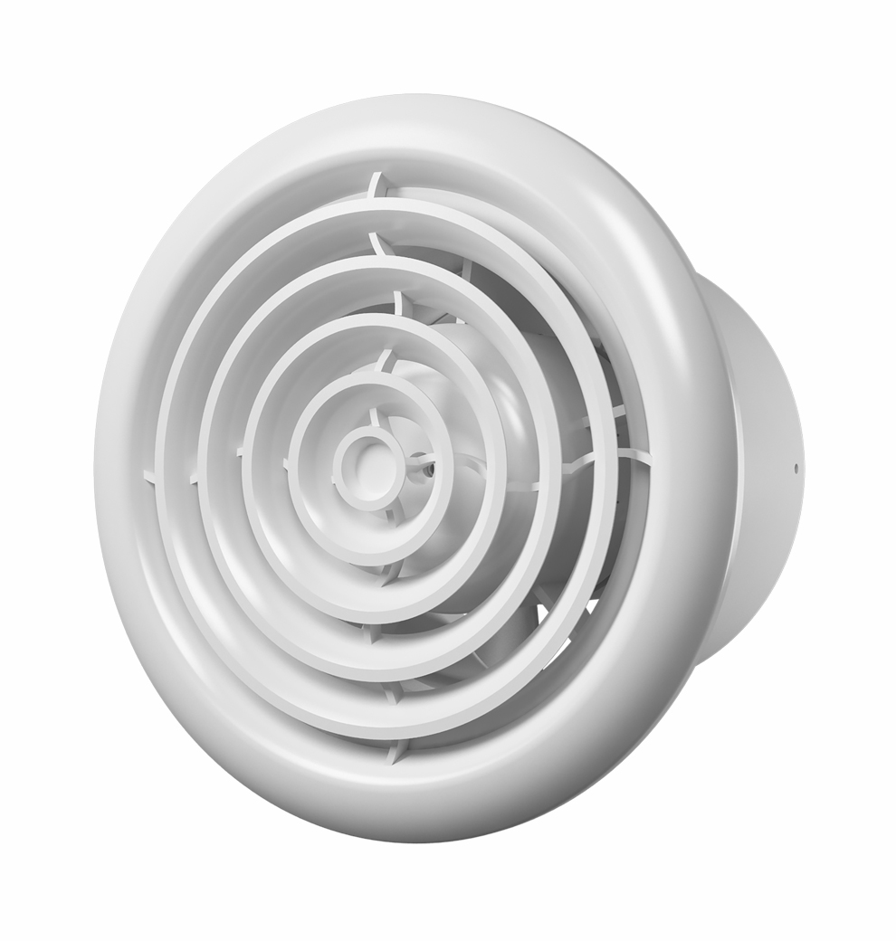 Bathroom Fan With Round Front Panel